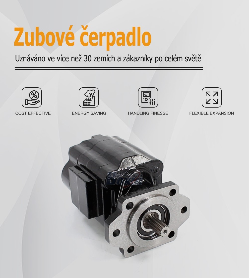 P51A646TEYR25-25 104,5 cm³/ot 16 MP (2320 psi) Hydraulické čerpadlo s ozubenými koly