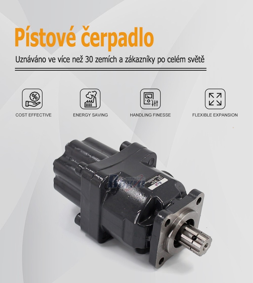 P7-63-GRAY 63 cm³/ot. 25 MP (3625 psi) Hydraulické pístové čerpadlo