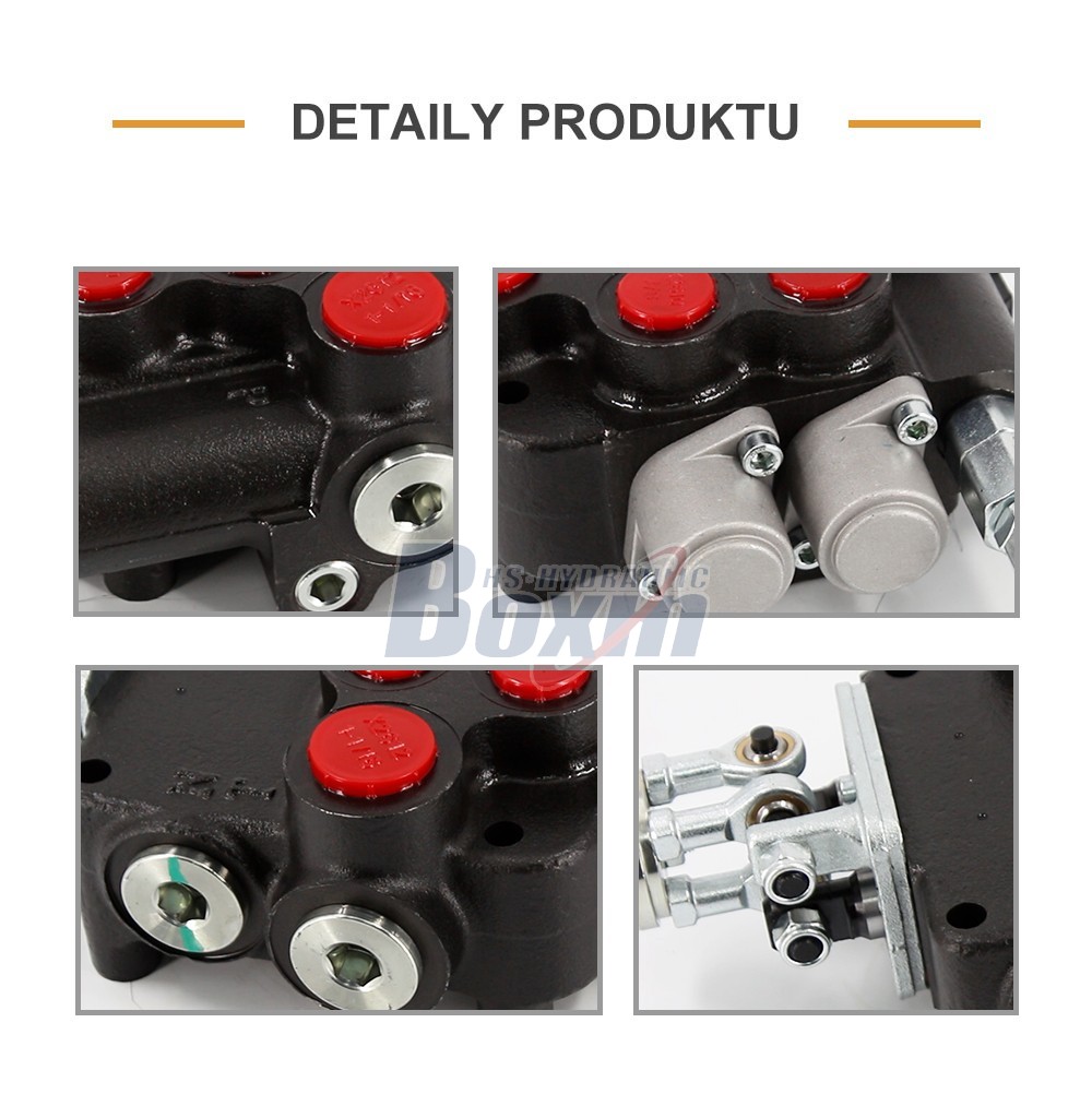 P80-U1-J2OT Joystick 2 cívky Monoblokový směrový ventil