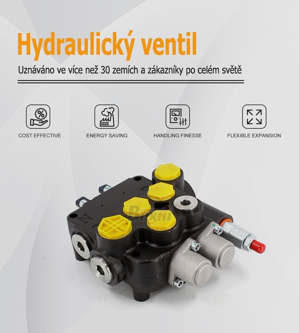 P80A-G-BT-OT Kabel 2 cívky Monoblokový směrový ventil