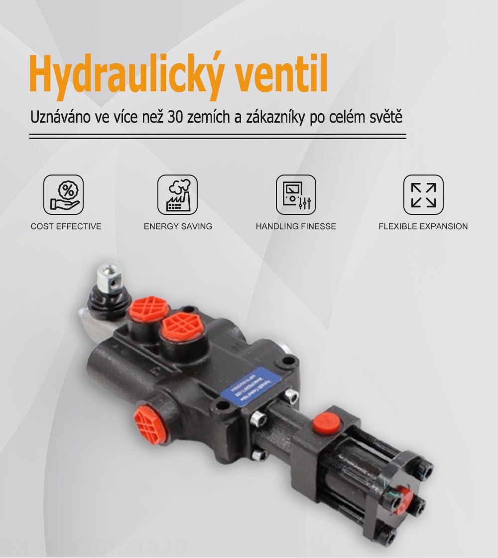 P80F-G34 Hydraulický Šoupátko 1 Monoblockový směrový ventil