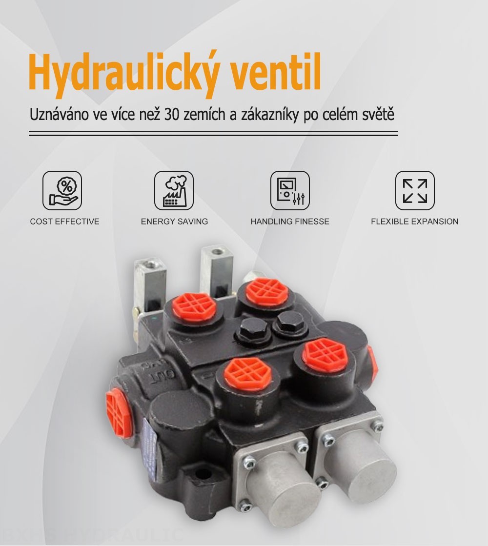 RD5200 Ruční Šoupátko 2 Hydraulický regulační ventil