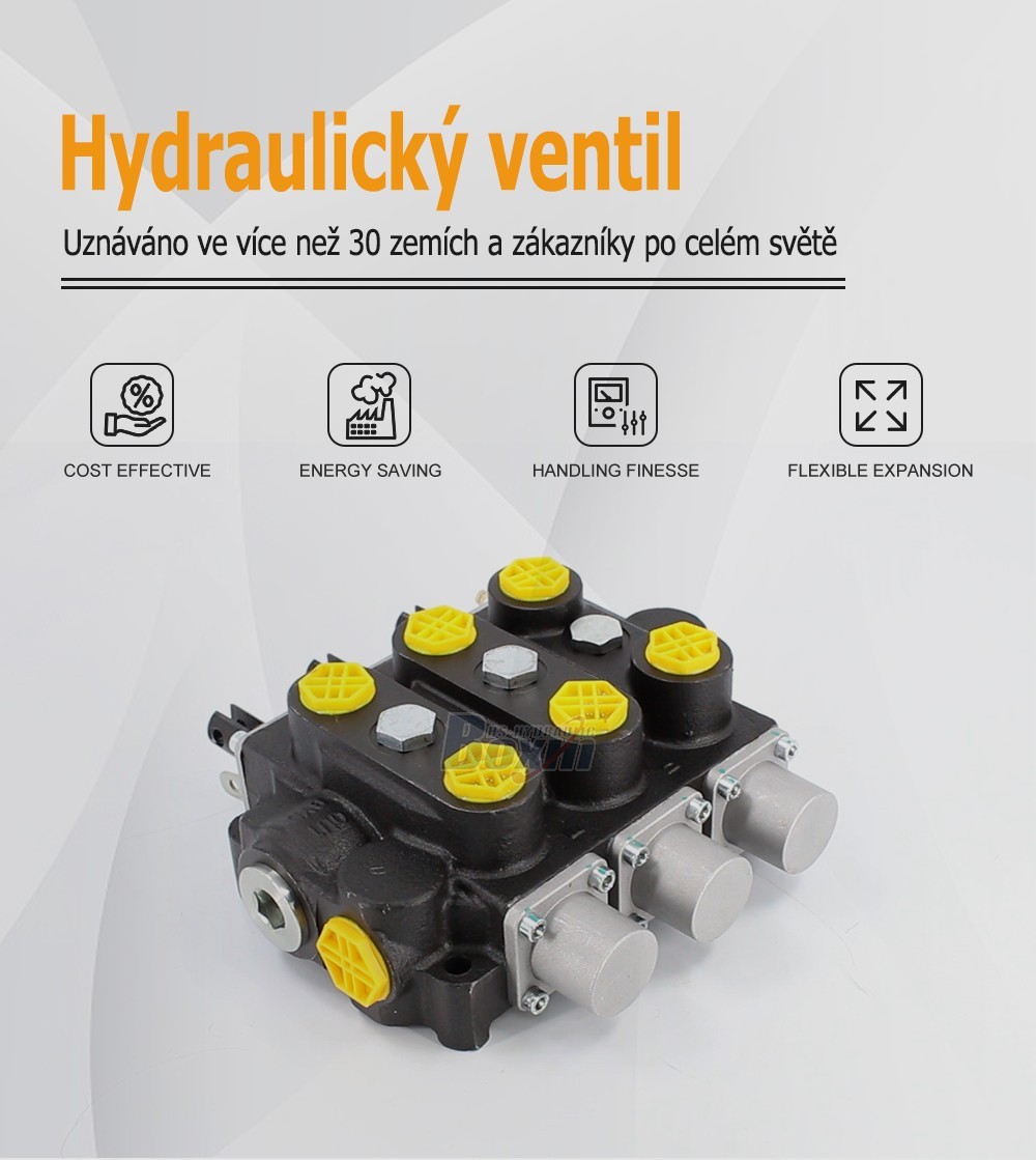 Durable RD5300NPT-3OT 3 Spool Manual Hydraulic Control Valve Supply