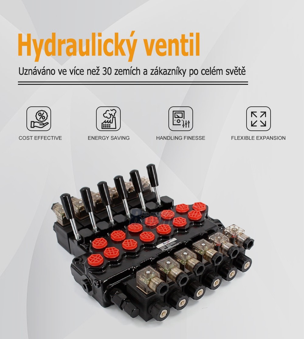 SD5-PG2 Solenoidový 6 cívek Monoblokový směrový ventil