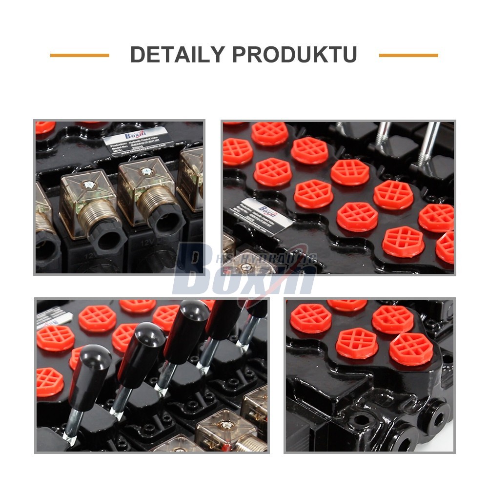 SD5-PG2 Solenoidový 6 cívek Monoblokový směrový ventil