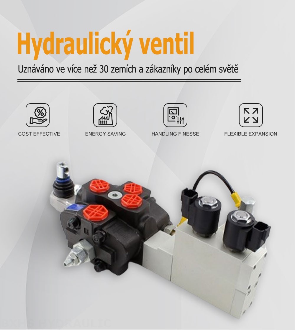 SD8 Elektrohydraulický Šoupátko 1 Sekční směrový ventil