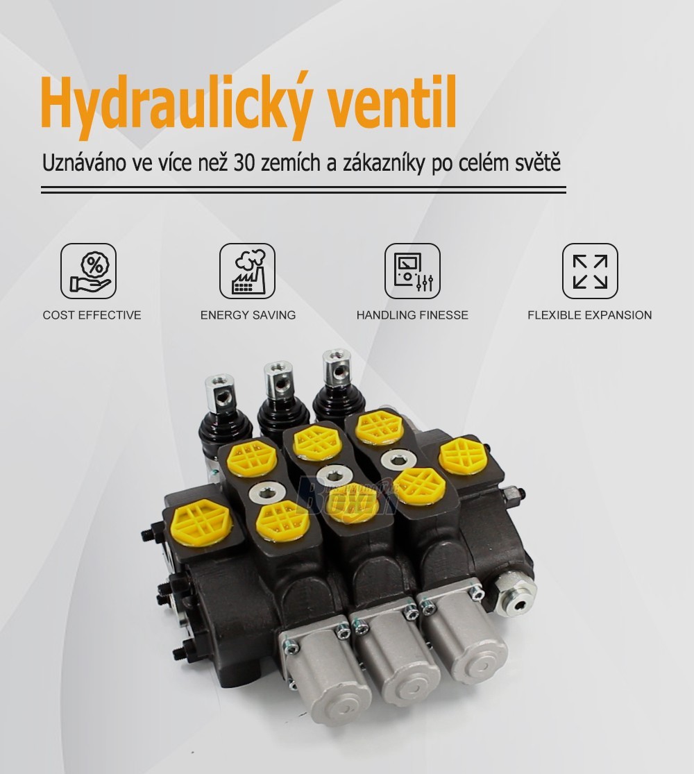 SD8 Ruční 3 cívky Sekční směrový ventil