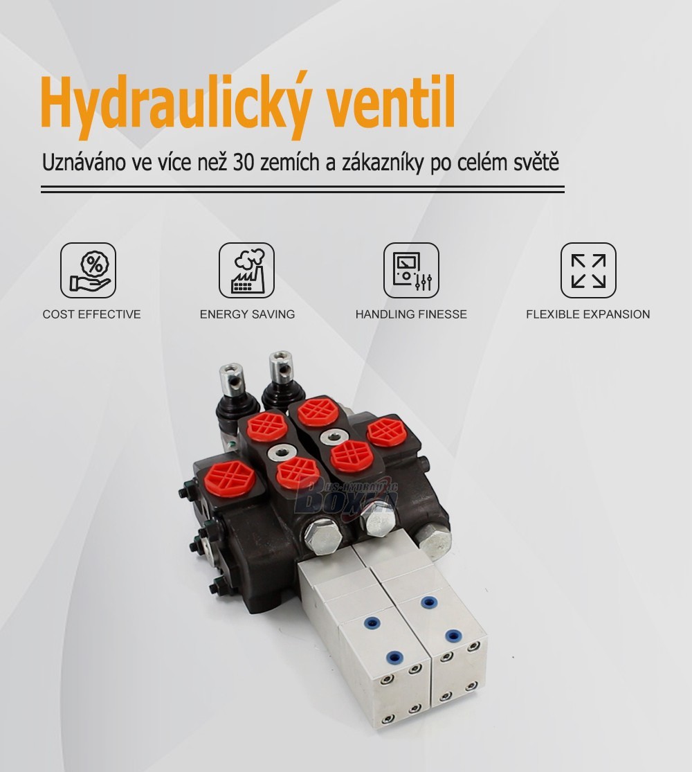 SD8 Pneumatický 2 cívky Sekční směrový ventil