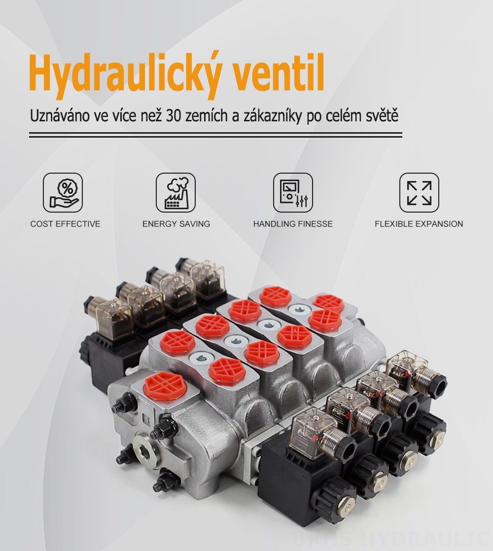 SD8 Solenoidový Šoupátko 4 Sekční směrový ventil