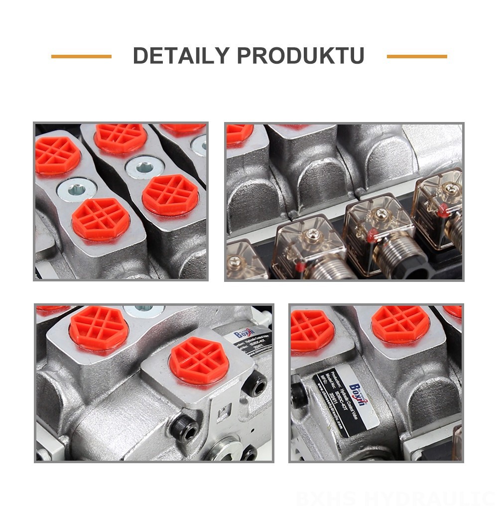 SD8 Solenoidový Šoupátko 4 Sekční směrový ventil
