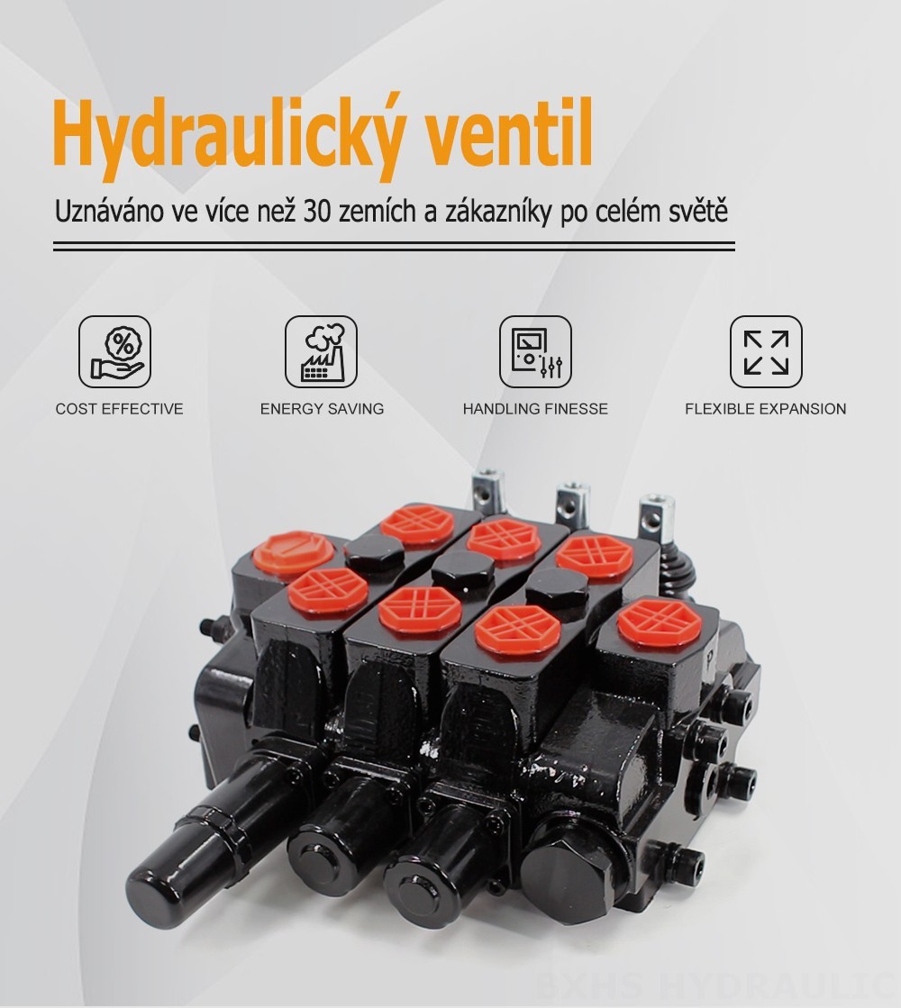 SDS180 Hydraulické a manuální Šoupátko 3 Sekční směrový ventil