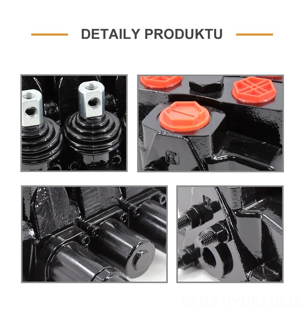 SDS180 Hydraulické a manuální Šoupátko 3 Sekční směrový ventil