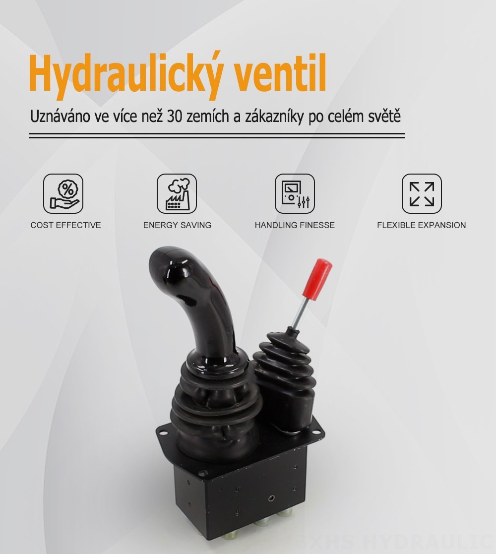 XDF-3X Hydraulické a manuální Šoupátko 2 Hydraulická páka