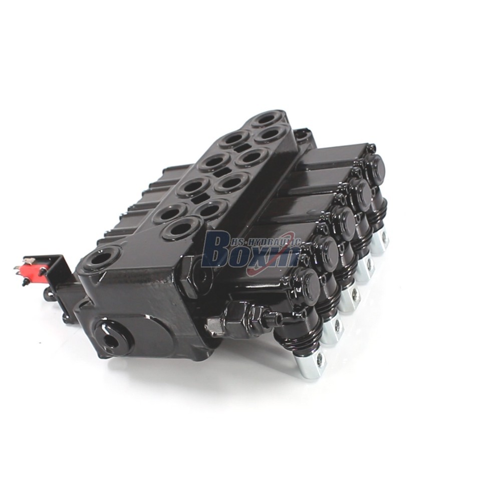 Customized OEM/ODM DCV40Z-FZJ Manual 5 Spool Outrigger Control Valve with Private Label Options cover photo