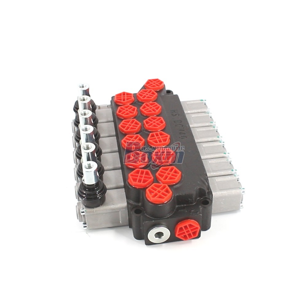 Bulk Supply DCV40 Manual 6 Spool Monoblock Hydraulic Valve main image