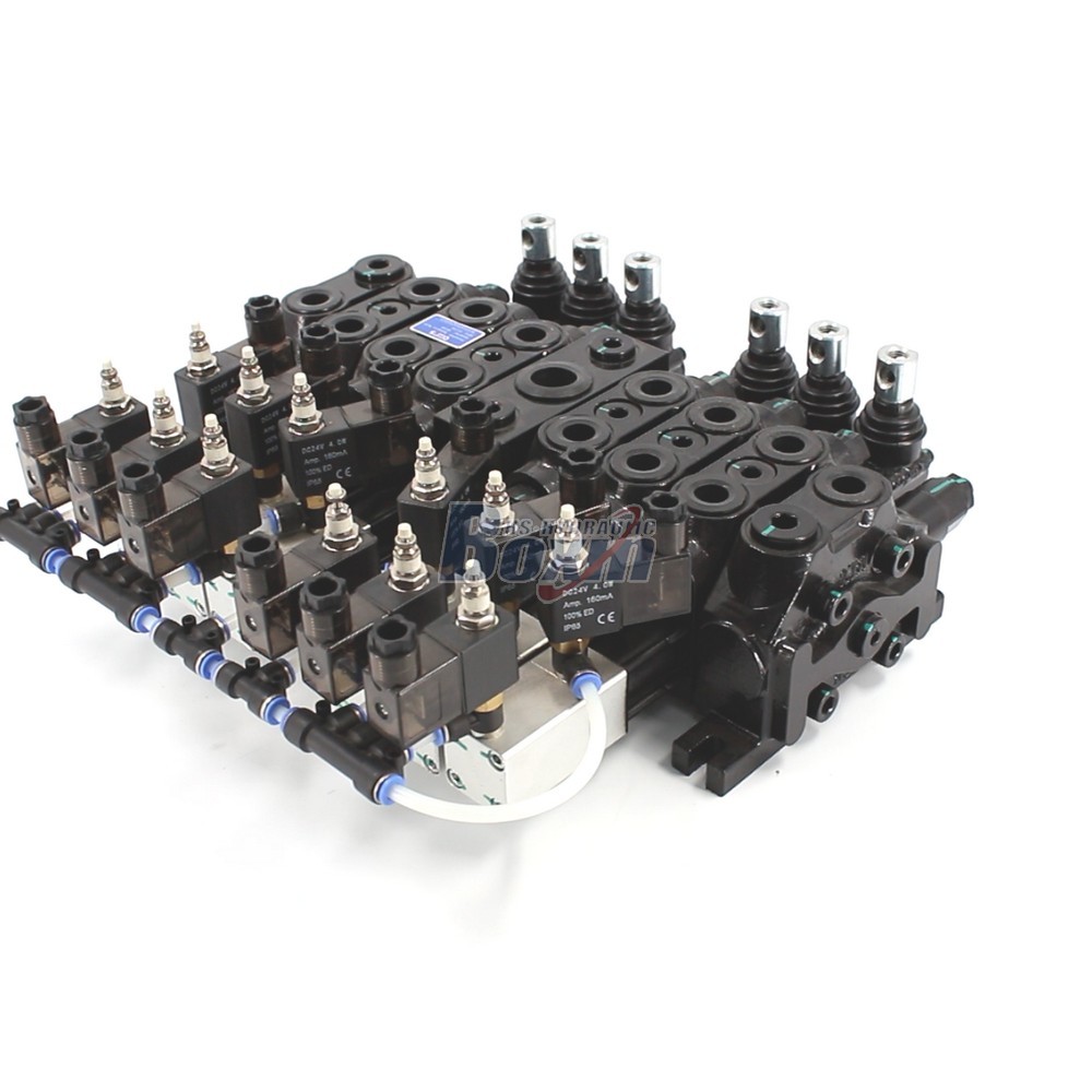 DCV60 Electro-pneumatic 6 Spool Sectional Directional Valve main image