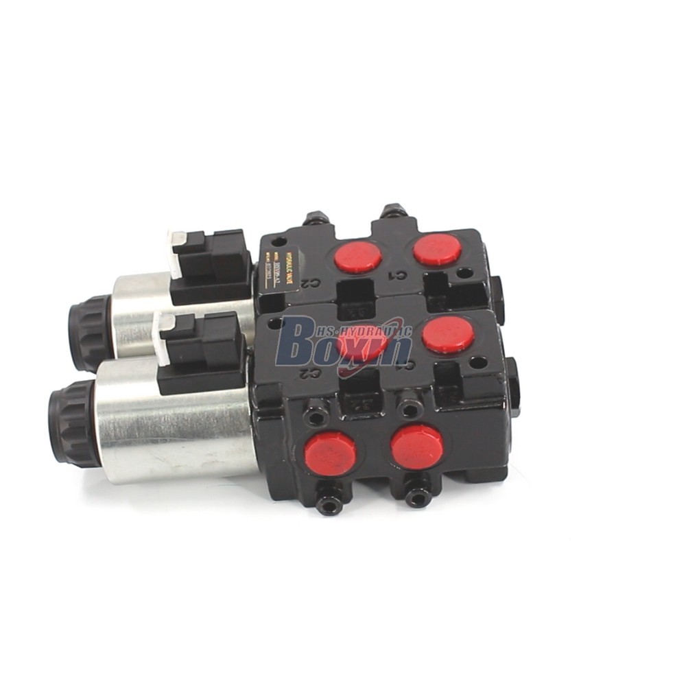 Industrial HSV09 2 Spool Solenoid Flow Diverter Control Valve main image