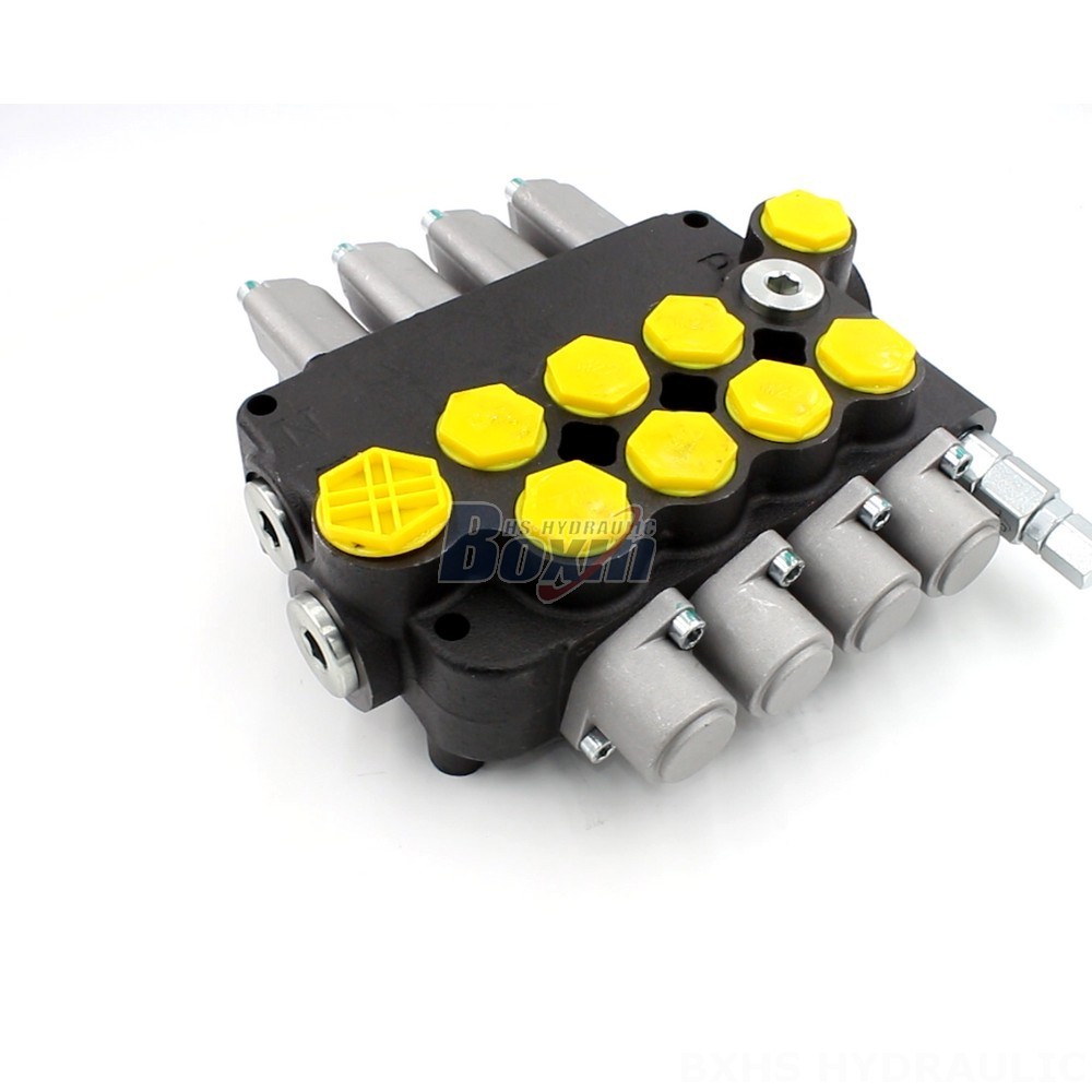 P80-G34-G12-AT-3OT Manual 4 Spool Monoblock Directional Valve: Top Manufacturer & Supplier main image