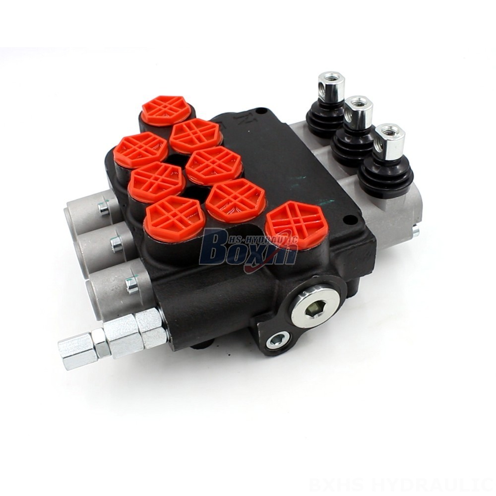 P80-G34-OT Manual 3 Spool Monoblock Directional Valve main image