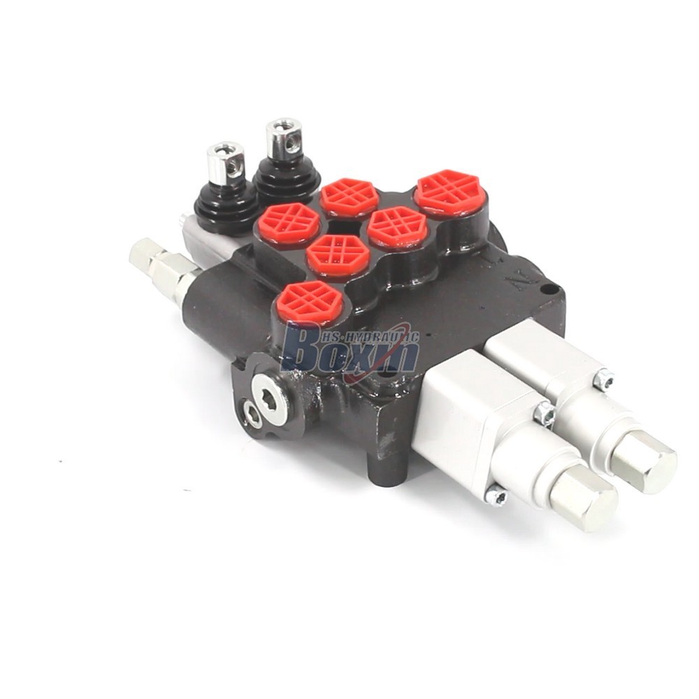 P80AFT-2QTW1 Manual 2 Spool Monoblock Directional Valve for Hydraulic Systems cover photo