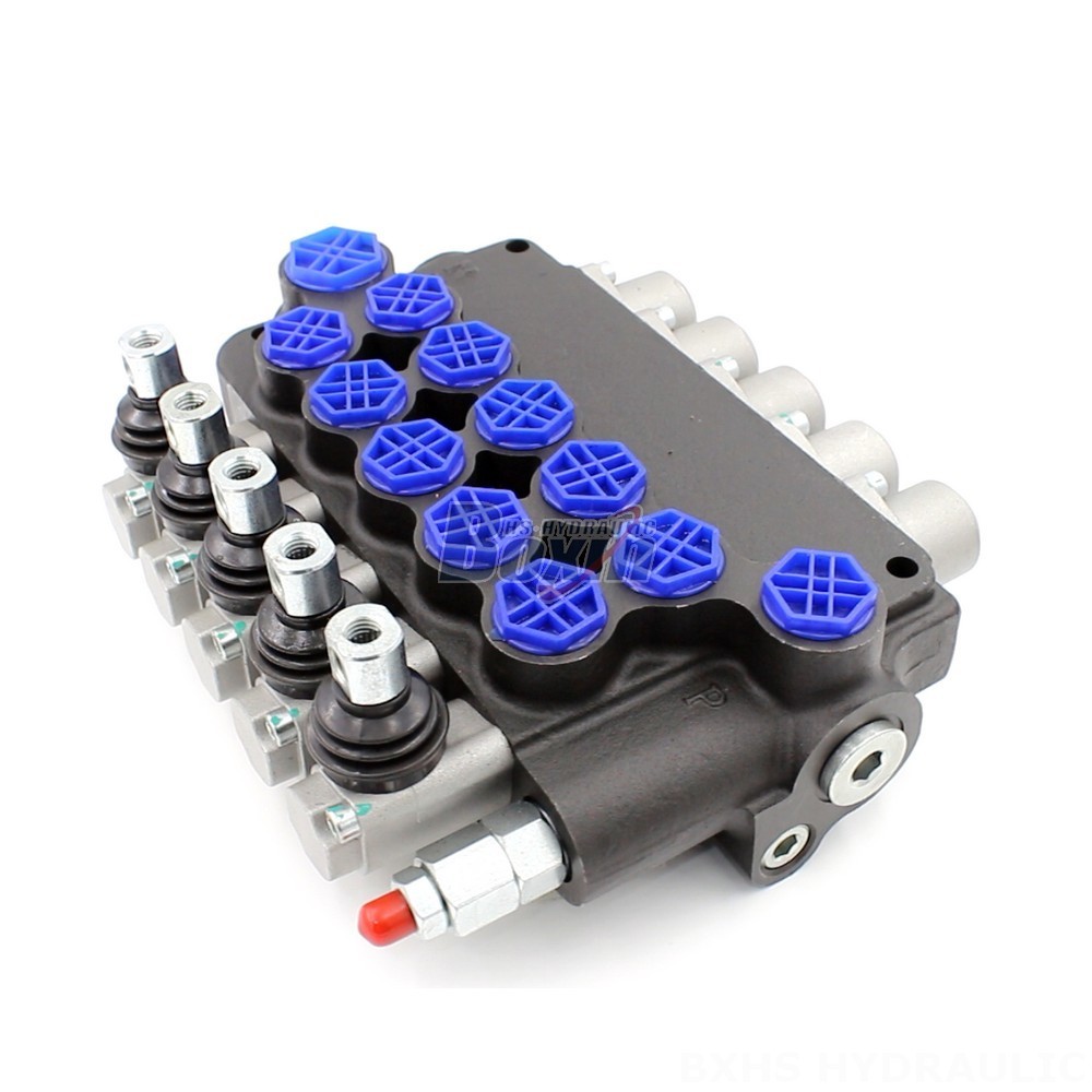 P80F-G34-OT Manual 5 Spool Monoblock Directional Valve main image