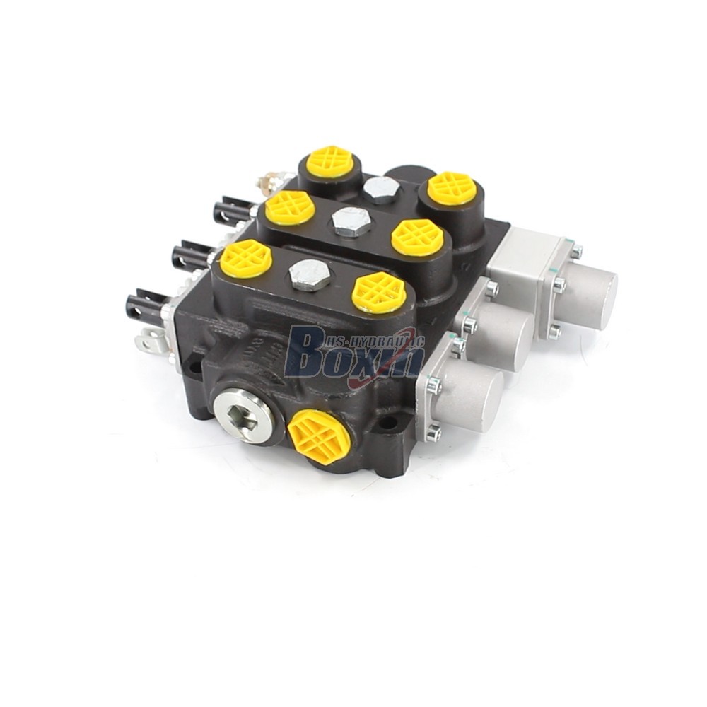 OEM ODM Custom Service for RD5300NPT-QTW-2OT Manual 3 Spool Hydraulic Control Valve cover photo