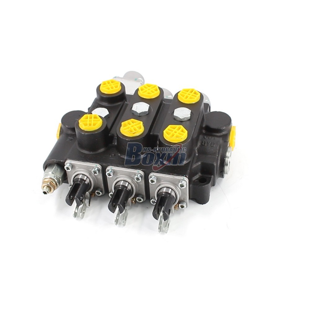 OEM ODM Custom Service for RD5300NPT-QTW-2OT Manual 3 Spool Hydraulic Control Valve main image