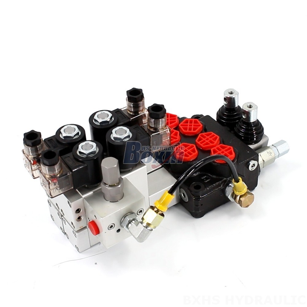 Precision SD5 Electro-hydraulic 2 Spool Monoblock Directional Valve Supplier main image