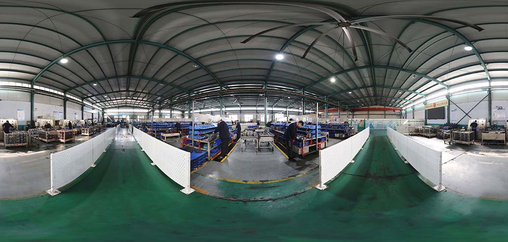 360° panoramatický pohled na továrnu Boxinhuasheng Hydraulic