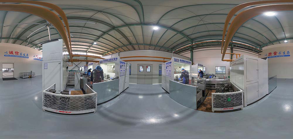 360° panoramatický pohled na továrnu Boxinhuasheng Hydraulic